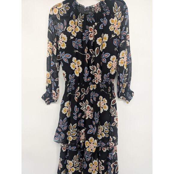 Tory Burch Silk Floral Indie Tiered Maxi Dress Size 0 Hopewell Runs Large #1A459 - Picture 12 of 12